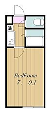 ヴィラージュ町田 1Kの間取図画像