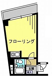 ベルビーアイチ ワンルームの間取図画像