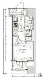 Log川崎駅前 4階1Kの間取り