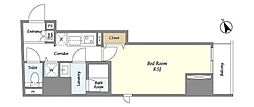 COMFORIA要町 1Kの間取図画像