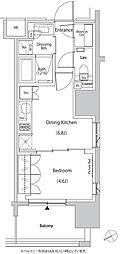 ザ・パークハビオ目白タワー 1DKの間取図画像