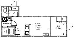 KEIAI RESIDENCE 北習志野III 1LDKの間取図画像