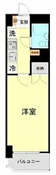 カーサ蔵前 1Kの間取図画像