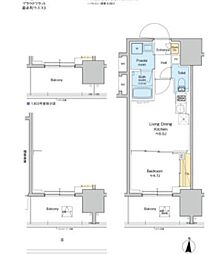 墨田区緑4丁目マンション 1LDKの間取図画像