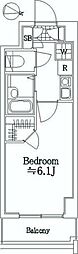 アクシードグランデ川口西3 1Kの間取図画像