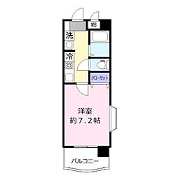 ベラヴィスタ 1Kの間取図画像