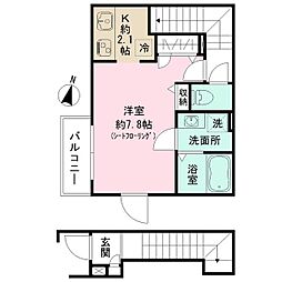 間取図画像 1K