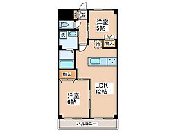 カーディナンス永山 6階3LDKの間取り