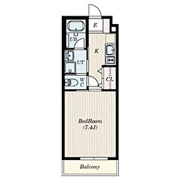ワコーレヴィアーノ須磨行幸町 1階1Kの間取り