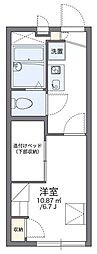 レオパレスオープンハウス21 1Kの間取図画像