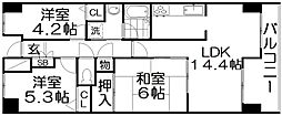 ファミール寝屋川パークサイド 3LDKの間取図画像