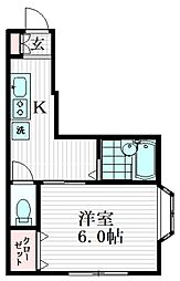 Nodus 4階1Kの間取り