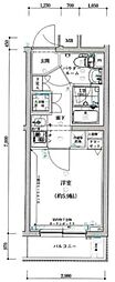 スパシエ新宿哲学堂公園 1Kの間取図画像