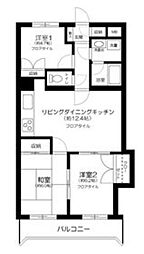 グリーンゲーブル 2階3LDKの間取り