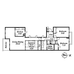 間取図画像 3LDK