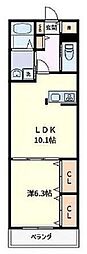 Port・M 1LDKの間取図画像