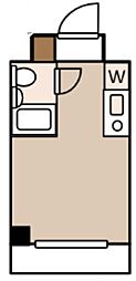 伊勢佐木町ダイカンプラザシティ2 ワンルームの間取図画像