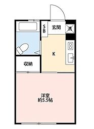 間取図画像 1K