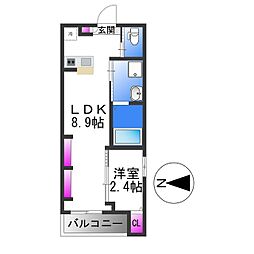 間取図画像 1LDK