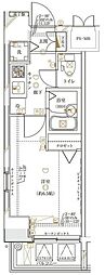 ガリシア大森 1Kの間取図画像