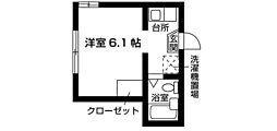 ドルフN 1Kの間取図画像