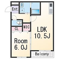 JR紀勢本線 紀和駅 徒歩7分の賃貸アパート 2階1LDKの間取り