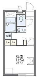 レオパレスMARTHA 1Kの間取図画像