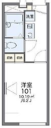 レオパレスササ井 1Kの間取図画像