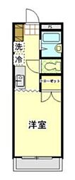 シティーフェイス・パート2 1Kの間取図画像