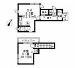 アレグラシィ 1LDKの間取図画像
