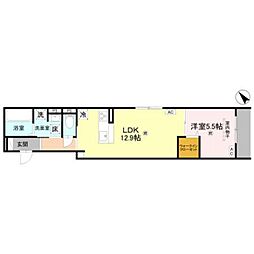 Porto Sereno 1LDKの間取図画像