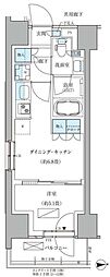パークアクシス品川天王洲アイル 1DKの間取図画像