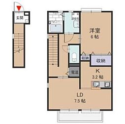 シンプルライフB棟 2階/-