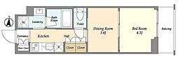 ARKMARK高円寺 2Kの間取図画像