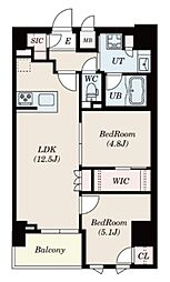 エス-レジデンス北千住reiz 2LDKの間取図画像