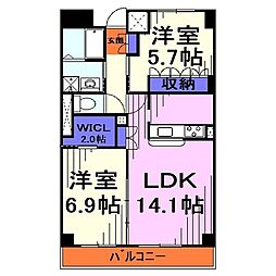 間取図画像 2LDK
