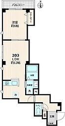 ＧＲＡＣＥ 3階1LDKの間取り