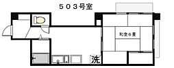 ニューハイツ・サトー 1DKの間取図画像