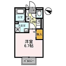 間取図画像 1K