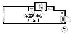 ダイヤモンドレジデンス ワンルームの間取図画像