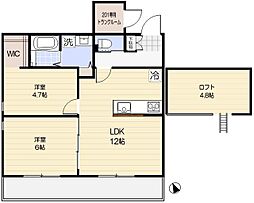 Fenice Hakuraku(フェニーチェ白楽) 2LDKの間取図画像