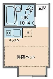トレンドハウス ワンルームの間取図画像