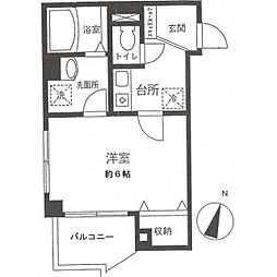 MonReve 1Kの間取図画像