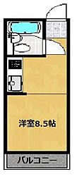 イルマーレ産大前 ワンルームの間取図画像