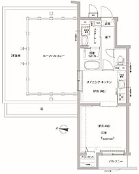 リルシア方南町2 1DKの間取図画像