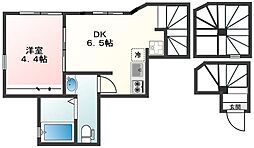 グランツコート目白 3階1DKの間取り