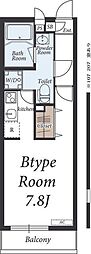 リブリ・セリシール 1Kの間取図画像