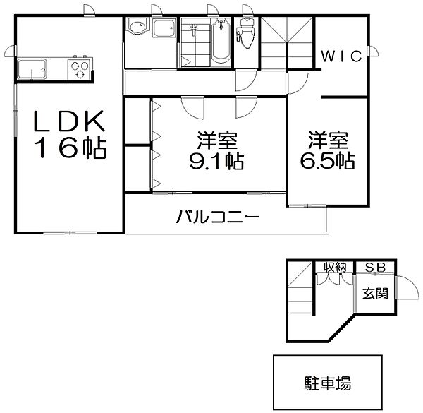 MAYUMIハウス422号館泉 2｜京都府八幡市男山泉(賃貸一戸建2LDK・2階・94.00㎡)の写真 その2