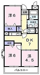 サンセール・K 3DKの間取図画像