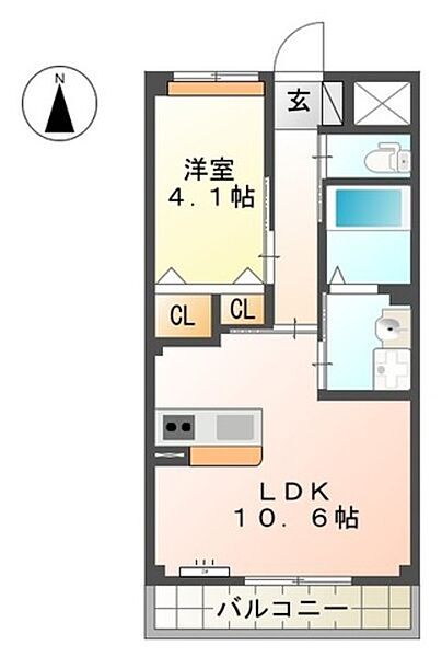 リッチ＆フォースＭＩＫＡＺＵＲＡ ｜和歌山県和歌山市三葛(賃貸マンション1LDK・3階・38.20㎡)の写真 その2